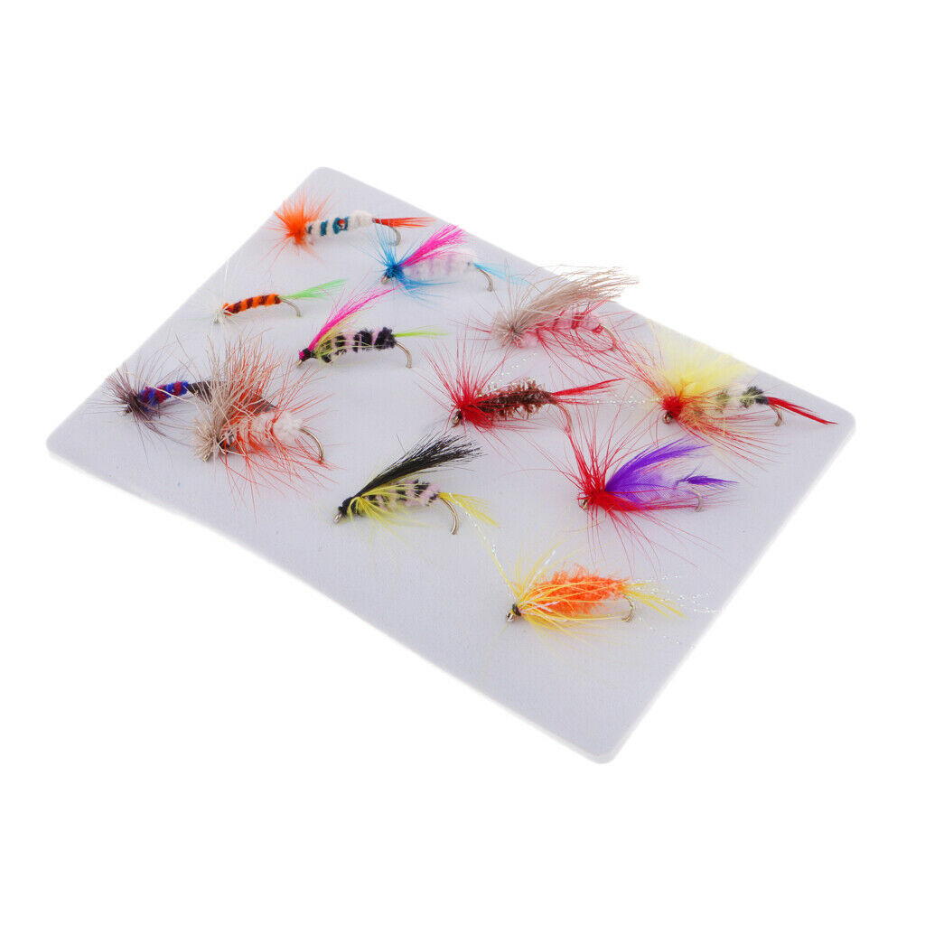 12pcs Saltwater Flies Bass Trout Minnow Lures Fishing Flies Fly Assortment