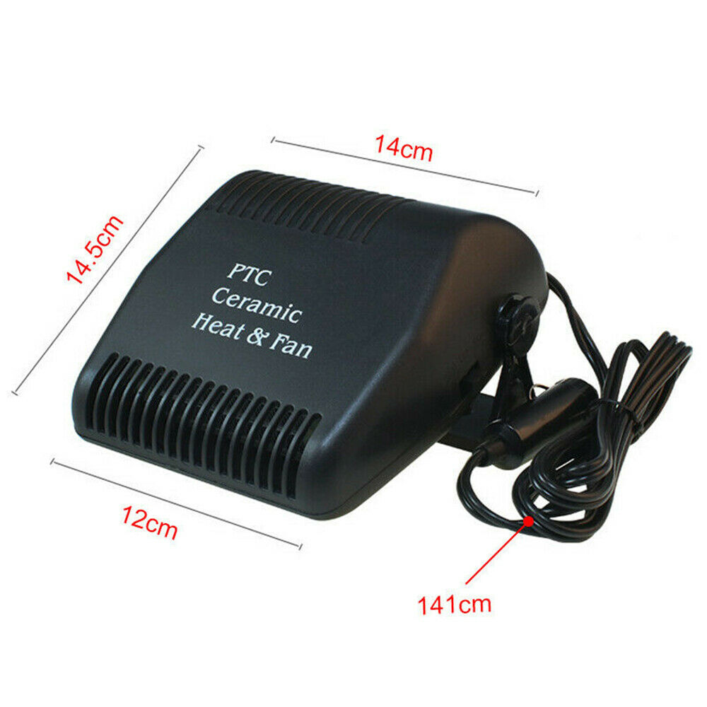 150W 12V Car Fan Heater Defroster Cooler Dryer Demister Auto Portable Heating