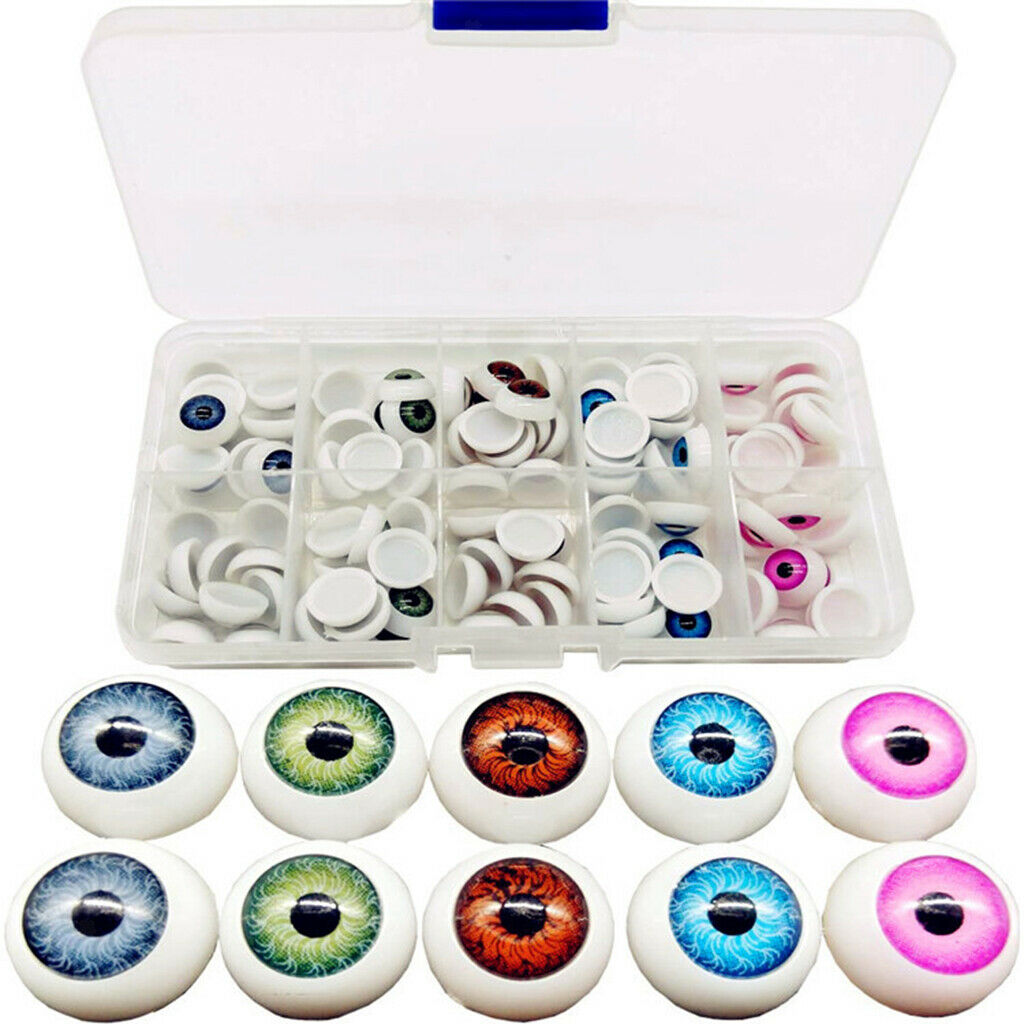 Plastic 12mm Safety Eyes for Stuffed Toys Crochet Projects Making Parts