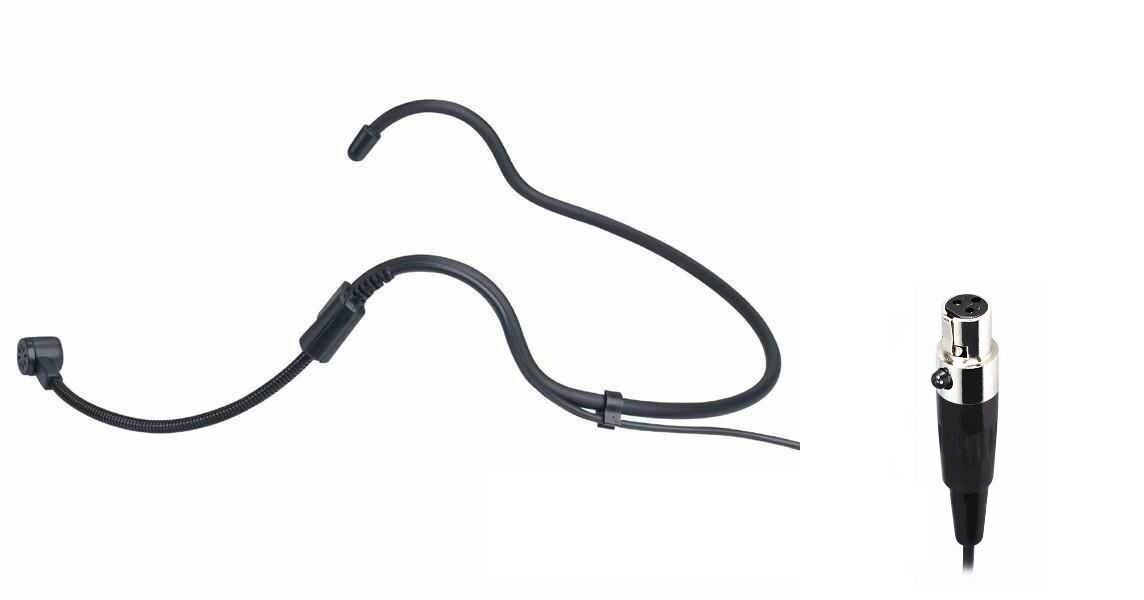 Headset Microphone ta3f for AKG Samson Wireless Bodypack Unidirectional 3 Pins
