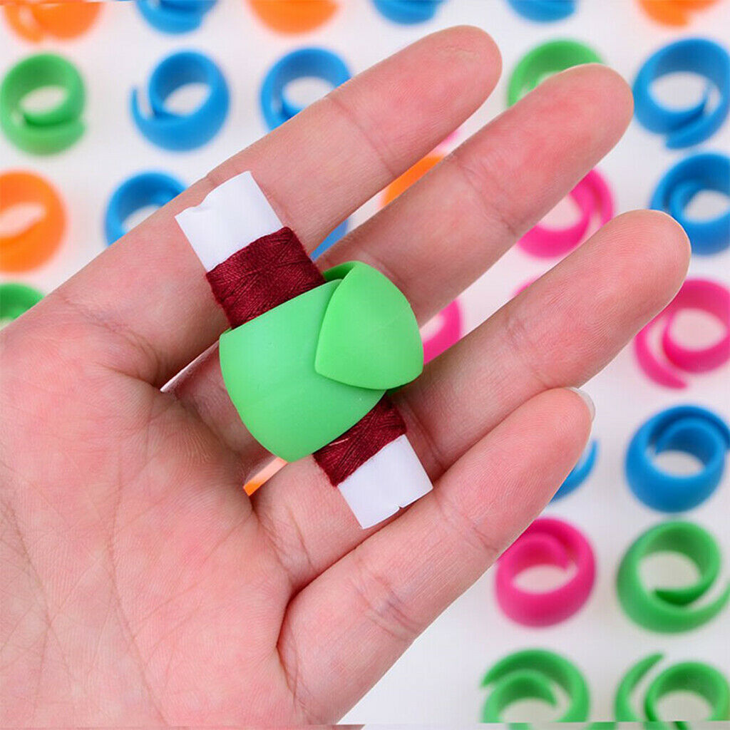 48Pcs DIY Huggers Silicone Bobbin Holder 2cm