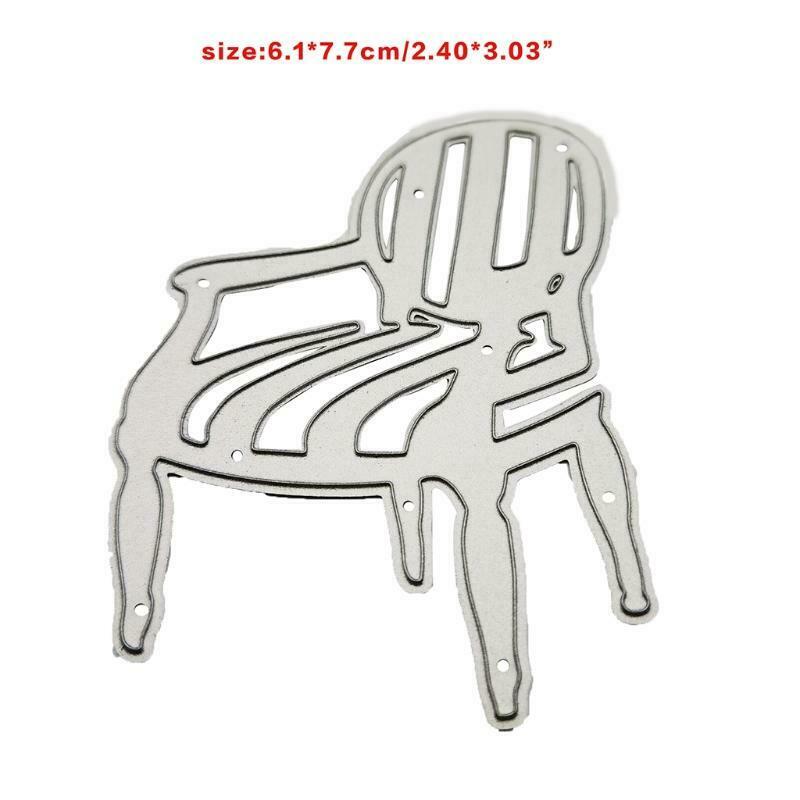 Chair Metal Cutting Dies Stencil DIY Scrapbooking Album Paper Card Template Mold