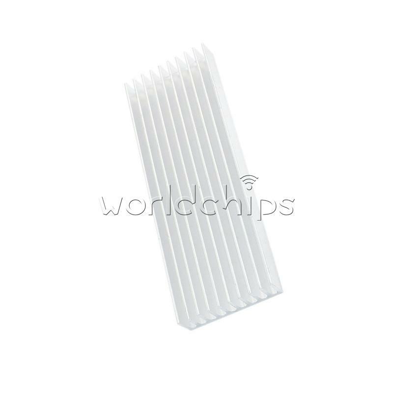 2PCS 100*35*10mm Aluminum Heat Sink Heatsink  Chip for IC LED Power Transistor