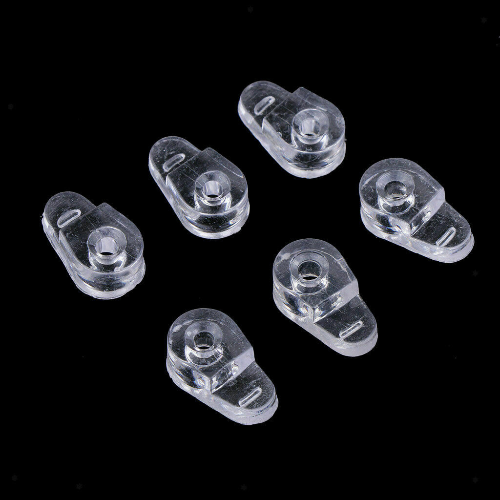 100X Plastic Glass Clips Mirror Screen Retainers Cabinet Furniture Fix Clips MR5