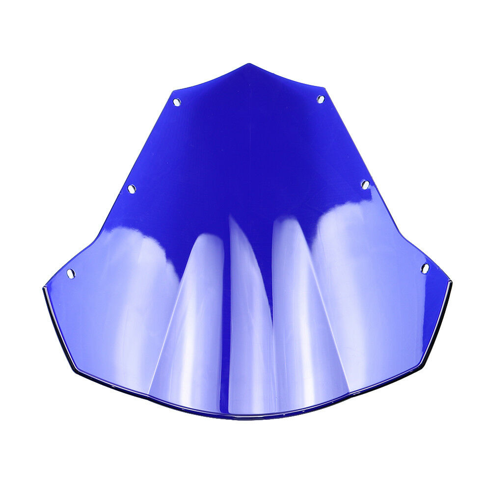 Double Bubble Motorcycle Blue Windscreen Windshield for Yamaha FZ6 2004 2005-09