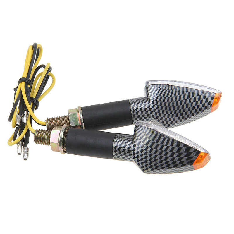 Amber Light LED Turn Signal Lights Indicators Motorcycle Blinker Universal Bikes