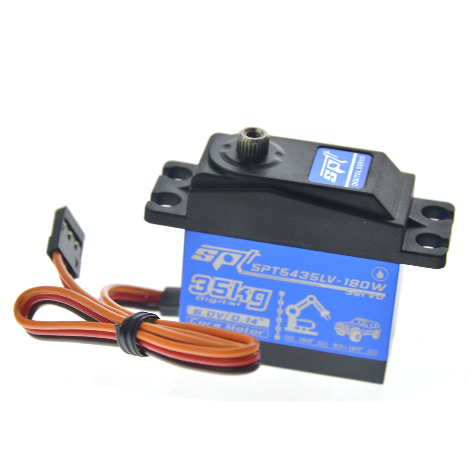Metal Gear Waterproof SPT 35KG Large Torque Digital Servo for RC Car SCX10 TRX4