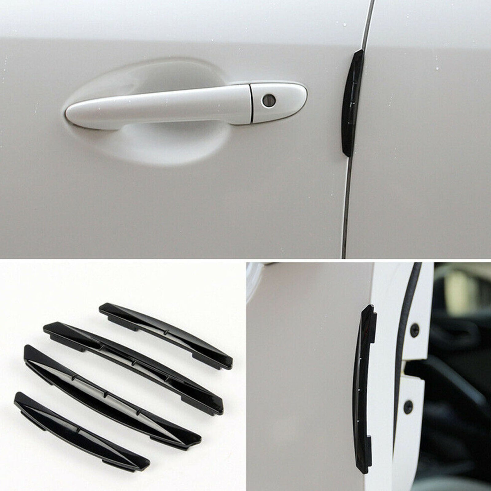 4x Car Door Edge Scratch Anti-collision Protector Guard Strip Cover Accessories