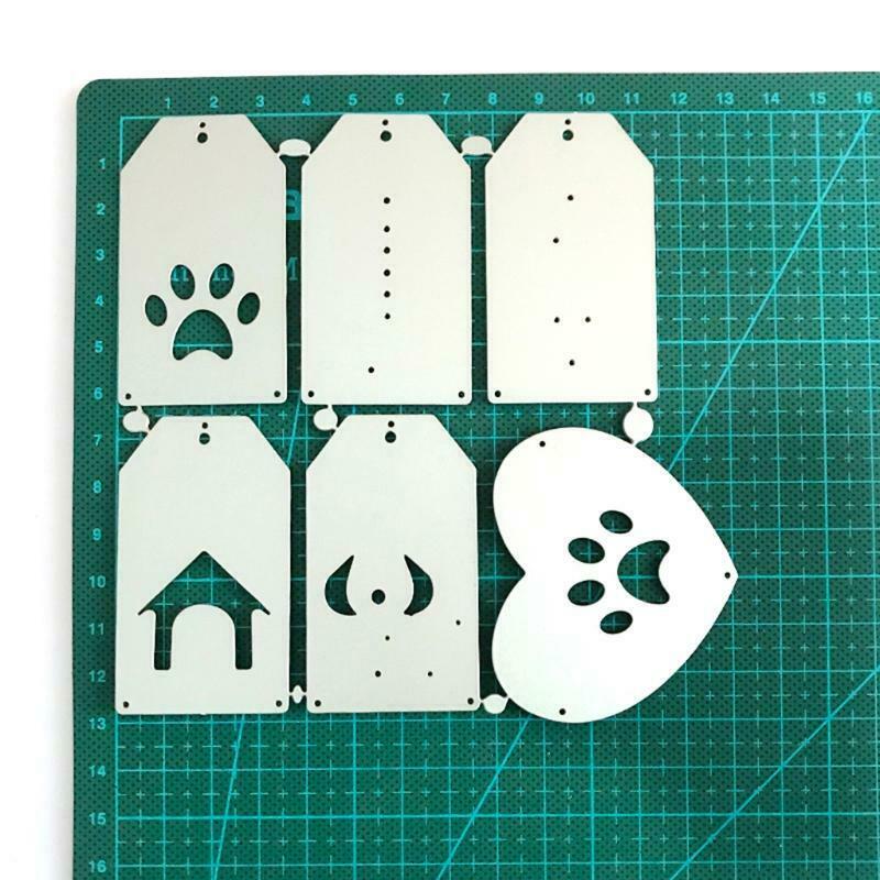Animal Tags Metal Cutting Dies Stencil Scrapbooking DIY Album Stamp Paper Card