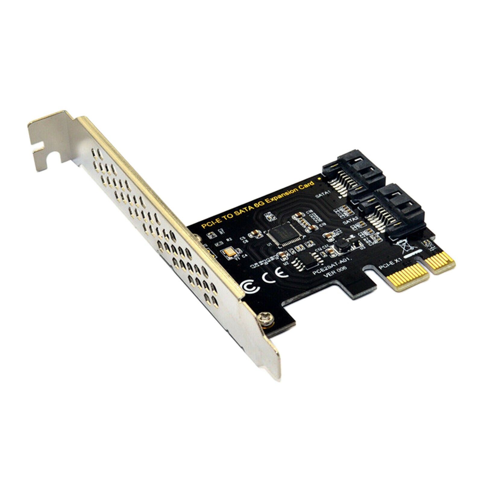 PCI-E PCI Express X16 to SATA3.0 2-Port III 6G Expansion Card for PC Desktop