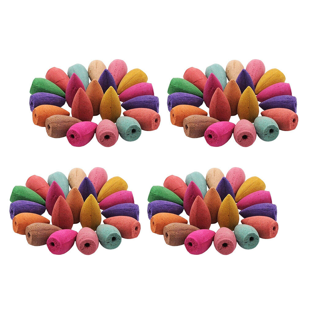 80 Pieces Backflow Incense Cones Incense Cone for Meditation Yoga SPA Toilet