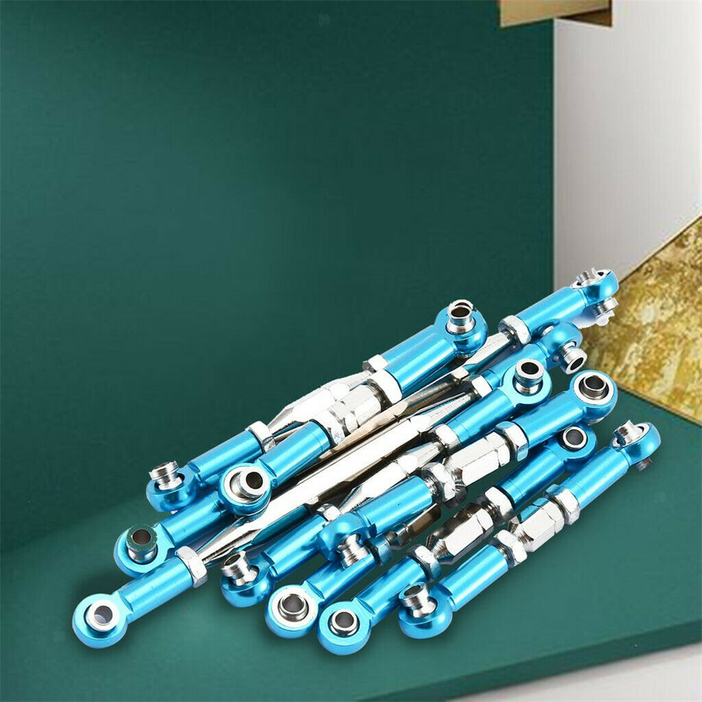 9 Pieces Servo Linkage Pulling Steering Rod for WLtoys 12428 FY-03 RC Car
