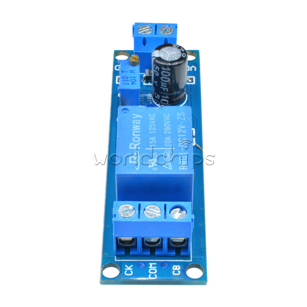 Blue DC 12V NE555 Delay Relay Timer Trigger Switch Adjustable Module Oscillator