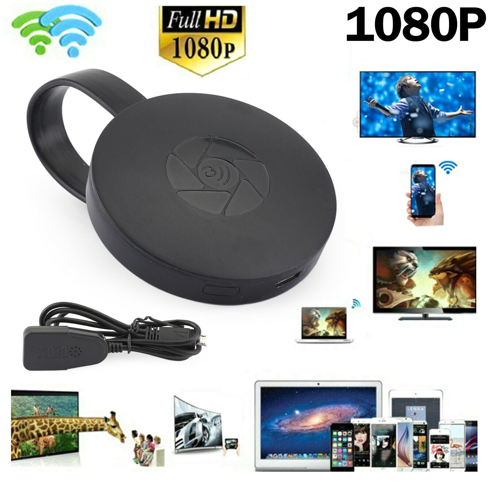 G2 1080P TV Stick Dongle Anycast Smart Cast HDM TV WiFi Wireless Receiver CN