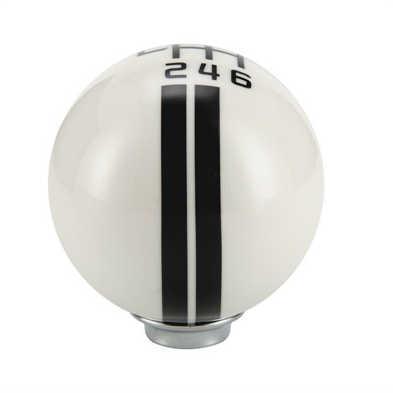6 Speed Gear Shift Knob for Ford Mustang Shelby GT500 White Manual Shifter