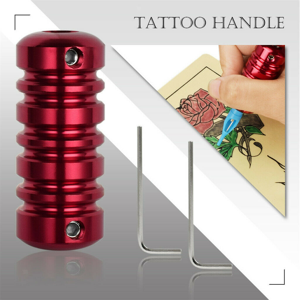 Professional Tattoo Kit Rotary Tattoo Machine  Tools For Shading Lining - Red,
