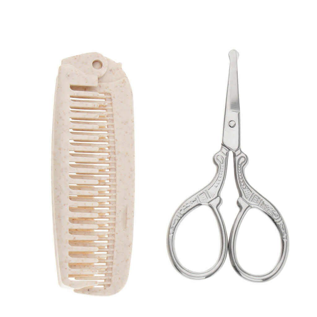 2pcs/set Professional Hair Styling Hair Comb Hair Cutting Scissors Tools Kit #5