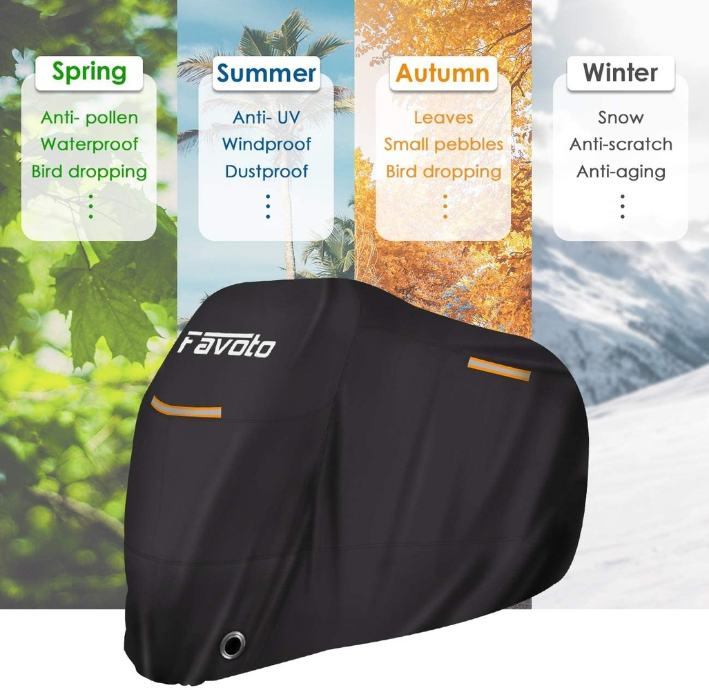 Motorcycle body sunscreen waterproof cover suitable for 96.5" motorcycle Outdoor