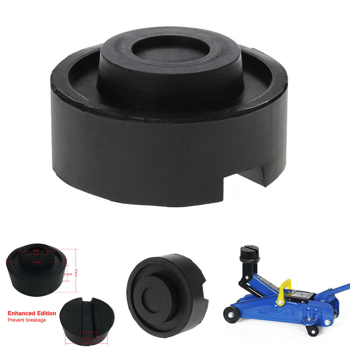 1Pcs Heavy Duty Rubber Jack Pad Adapter Universal for Hydraulic Jacks 65mm*33mm