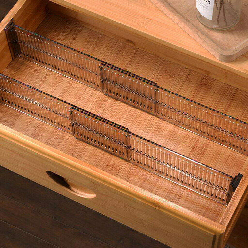 Set of 2 Drawer Divider Partition Dresser Dividers Organizer for Kitchen