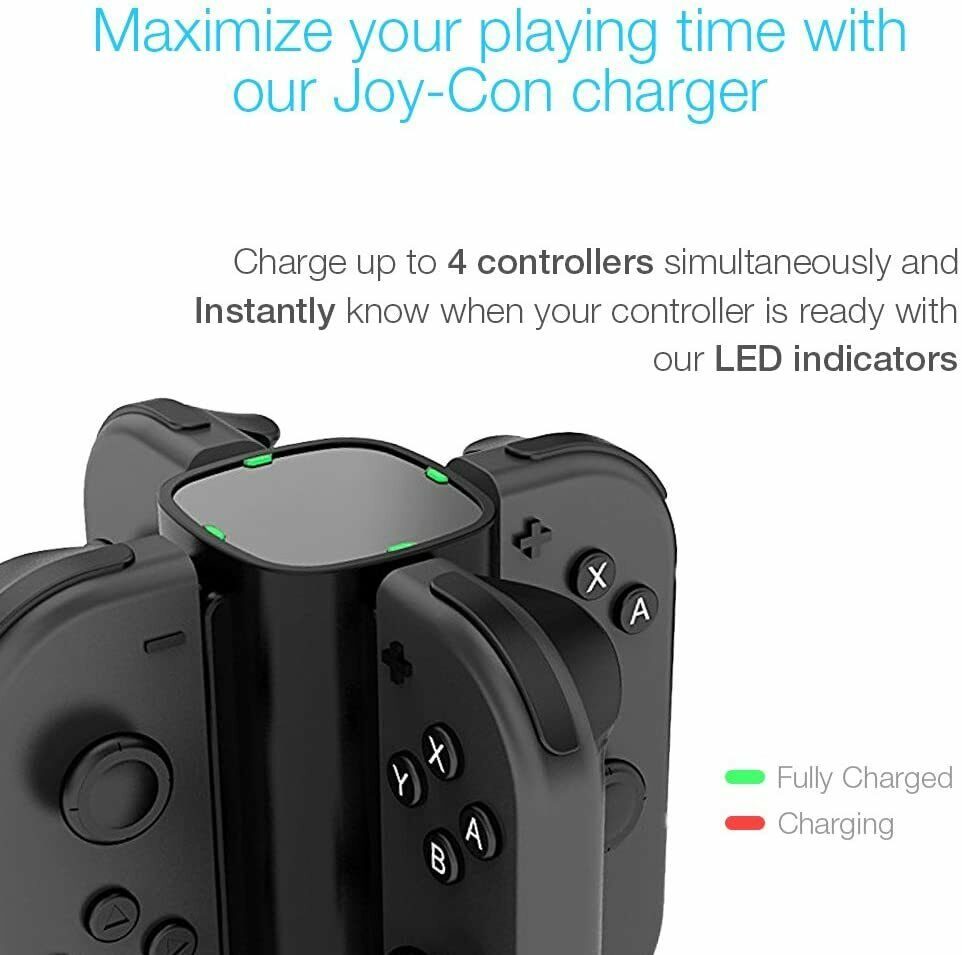 Charger Stand for Nintendo Switch Joy Con Controllers Charging Dock