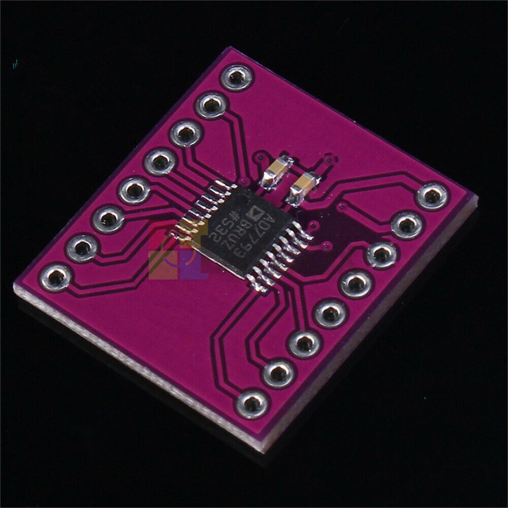 2.7-5.25V AD7793BRU 24-bit 3 Channel ADC AD7793 Low Noise Amplifier Module New