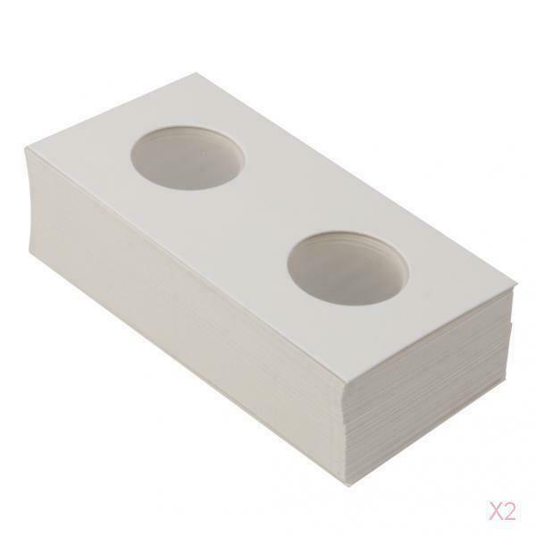 2x 50Pc 2x2 Cardboard Coin Holders  Mylar  Supplies 37mm