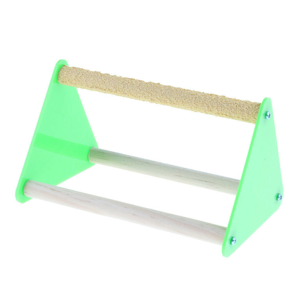 Parrot Perch Stand Play Toys Activity Table Playstand Colorful Entertaining -