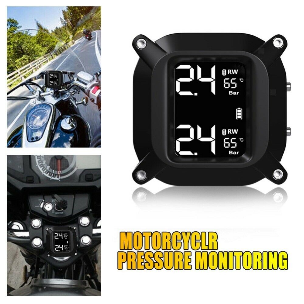 Tire Pressure Monitoring System with 2 Tmps sensor for motorcycle RV