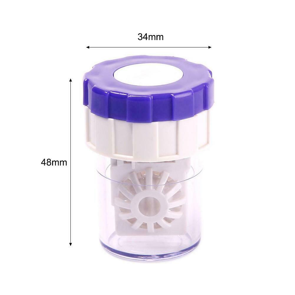 US-pupil Plastic Washing Box Manually Contact Lens Cleaner Container Tools @