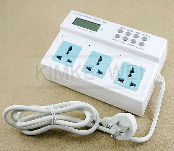 3680W Timer for Aquarium Lights Wave Maker Programmable
