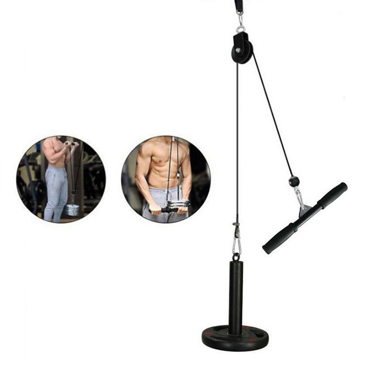 Fitness Straight Bar LAT Pull Down Bar Cable Machine Attachment Tricep Press