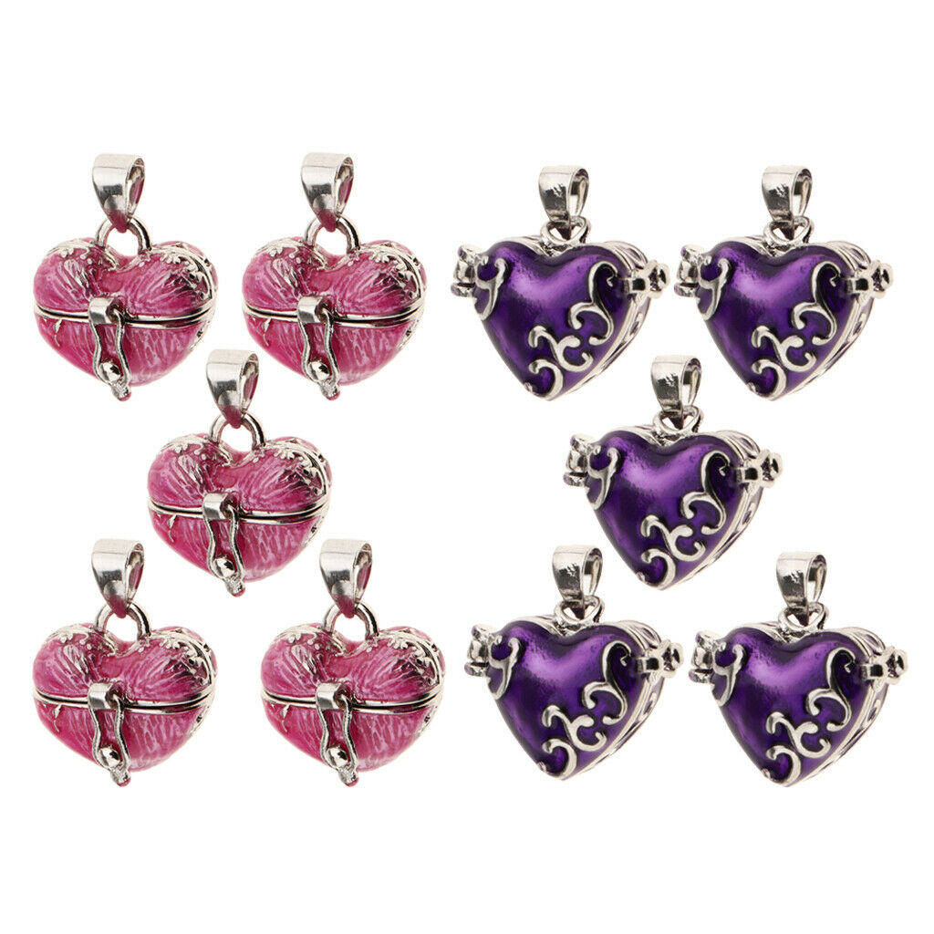 10pcs 2 styles Cremation Urn Case Pendants Memorial for Keepsake Jewelry