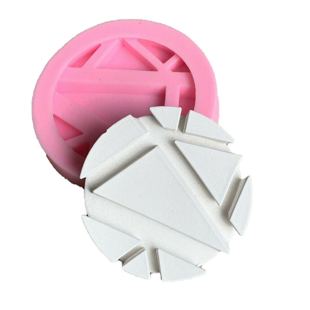 Handmade Mobile Phone Bracket Silicone Mold Geometric Coaster Insulation Mat DIY