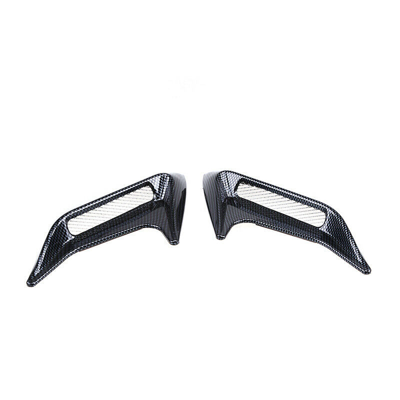 Pair Universal Car Air Flow Hood Fender Side Vent Decoration Carbon Fiber Style