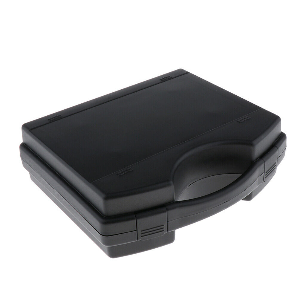 Plastic Wireless Microphone Case Box Holds 2 Microphone Black for MIC Accs