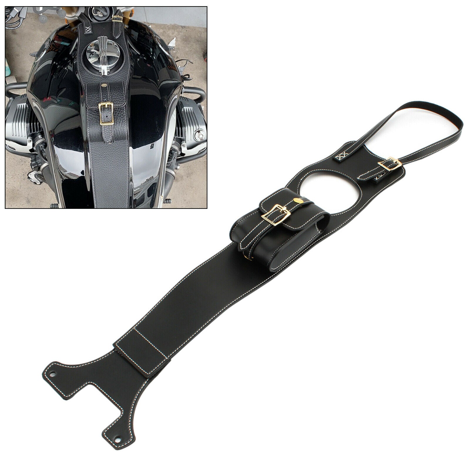 Fuel Tank Bag Cover   Console Center for BMW RnineT Pure Black