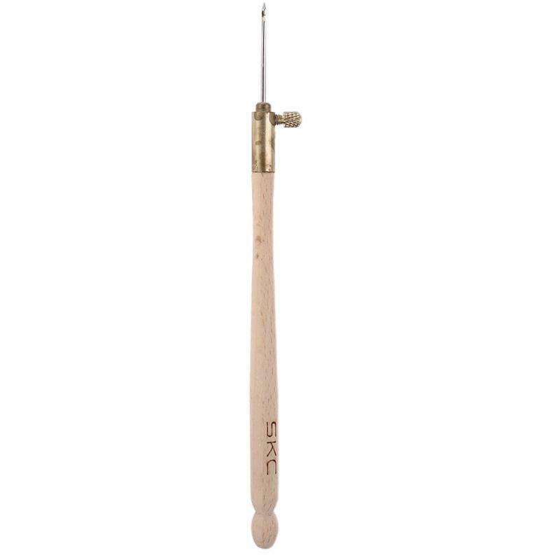 Embroidery Punch Needle French Crochet Hook with 3 Needles Pen Cross Stitch Tool