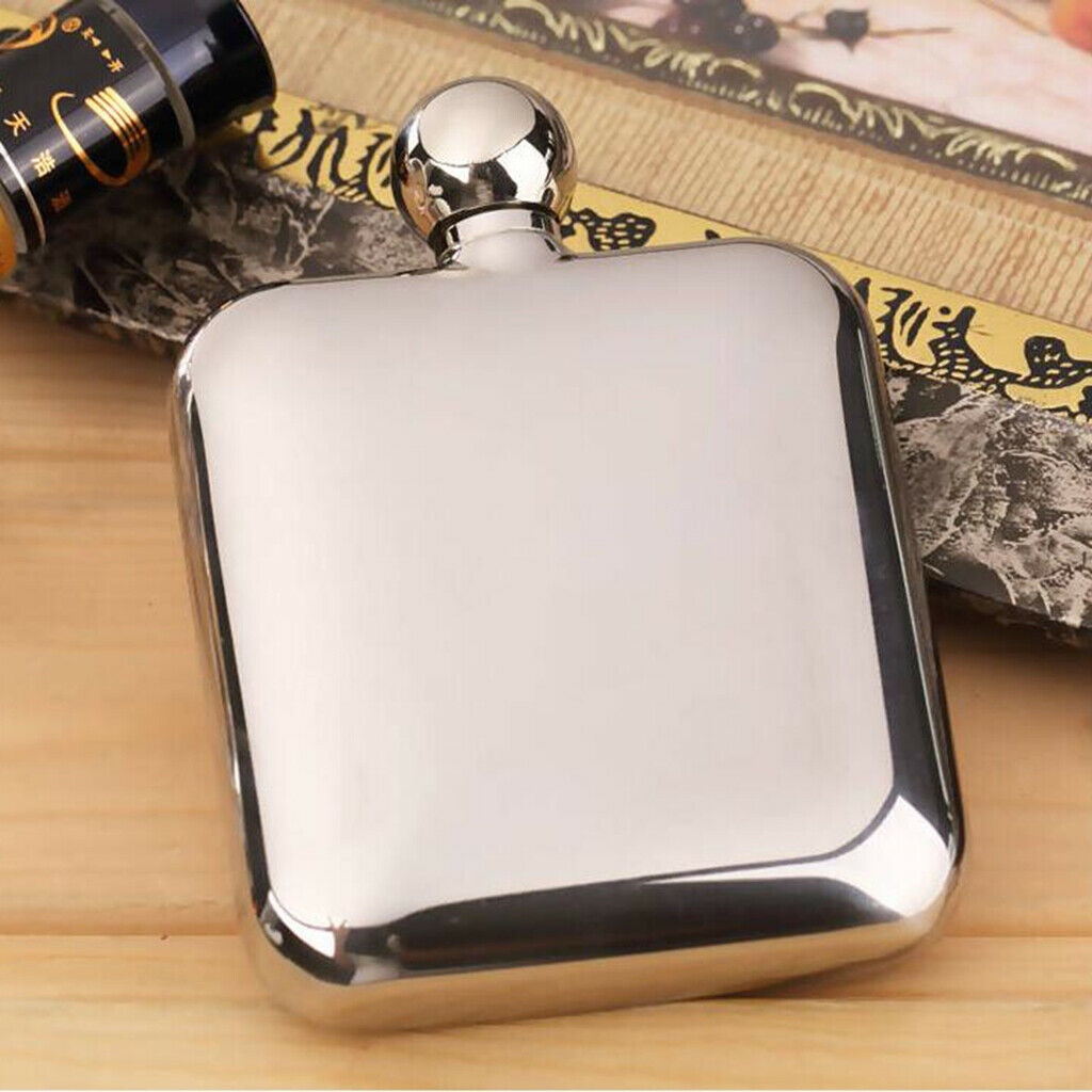 6 Oz Portable Hip Flask Alcohol Flagon Drink Bottle W/ Funnel Travel Fishing