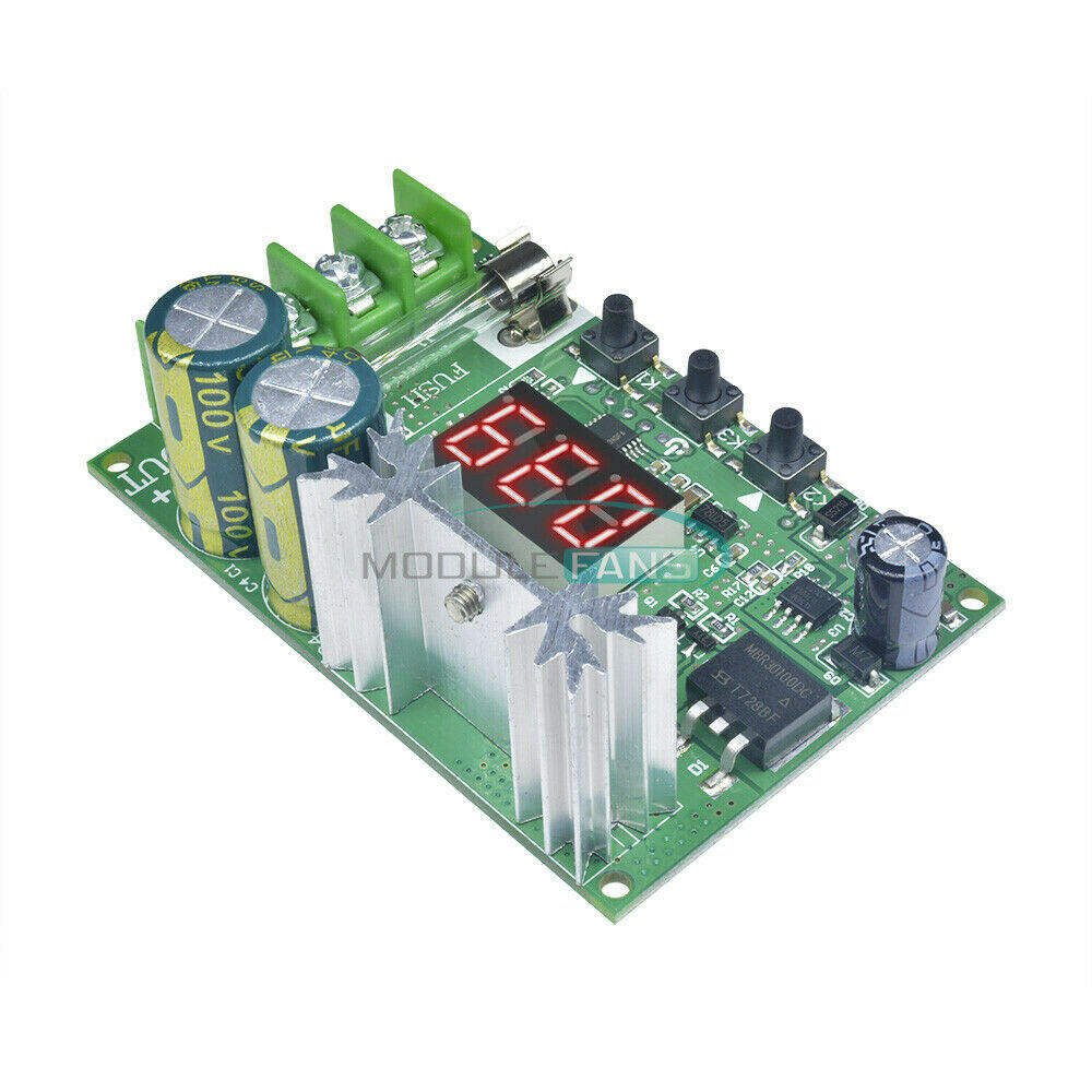 DC 12-60V 600W 10A PWM Motor Speed Controller Regulator Red LED Digital Display