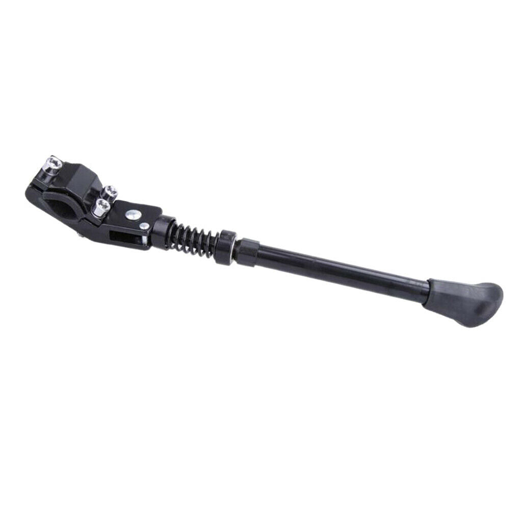 Bike Kick Stand Cycle Adjustable Rubber Foot Heavy Duty Prop Stand Black