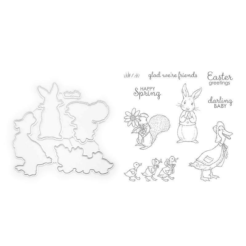 Easter Duck Rabbit Silica Seal Cutter Dies Scrapbooking DIY PhotoAlbum Decor