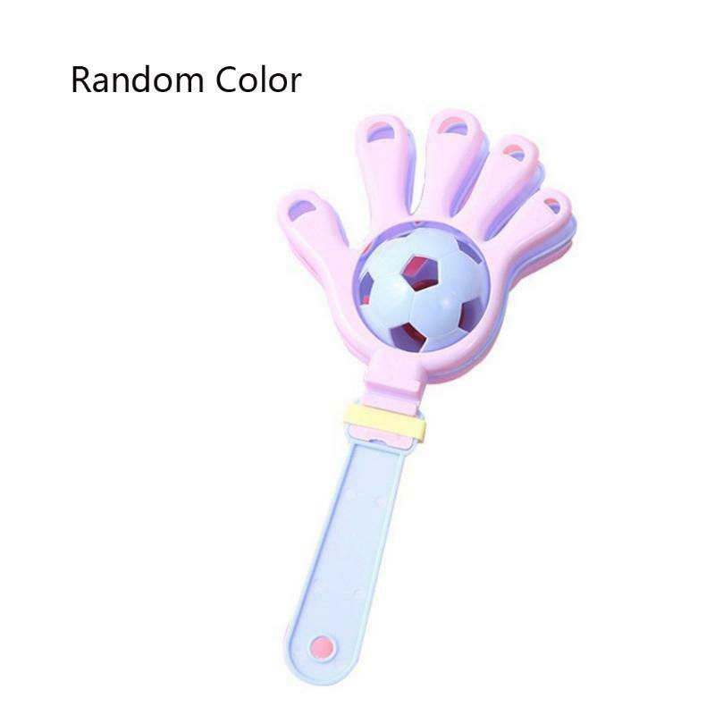 Kids Rattle Toys Bright Color Double Ball Inside Funny Accompany Toys