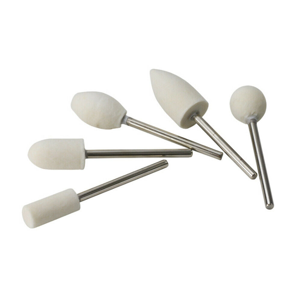 Wool Felt Grinding Bits Rotary Burr Set Polishing Buffing Wheels Head Watch