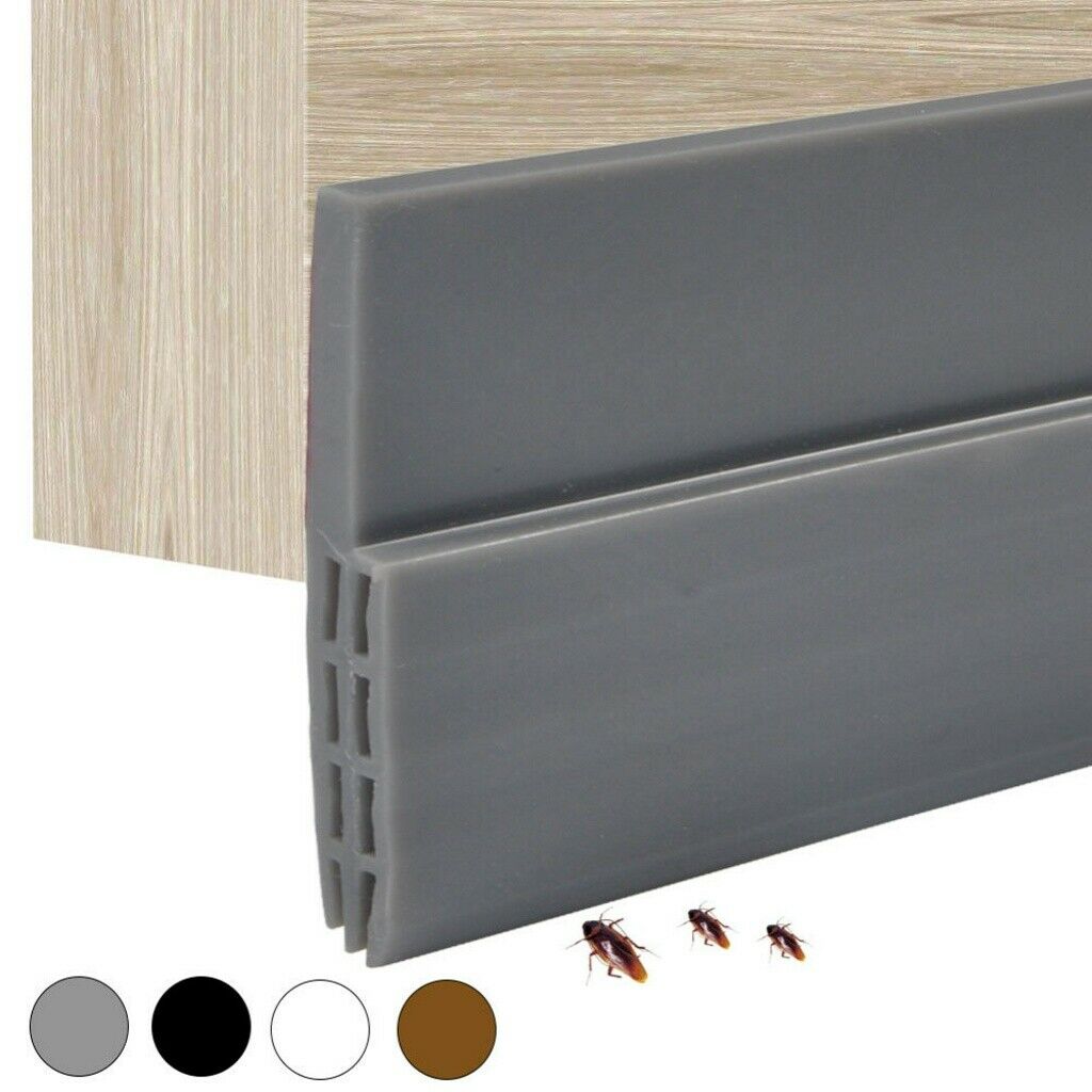 Door Bottom Seal Weather Stripping Draft Stopper Rainproof Sound Noise Reducing