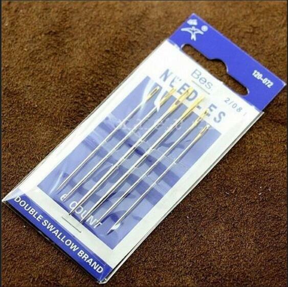 4pcs Kit Handmade Spacer Stitching awl Sewing Needles Thimbles Set Leather craft
