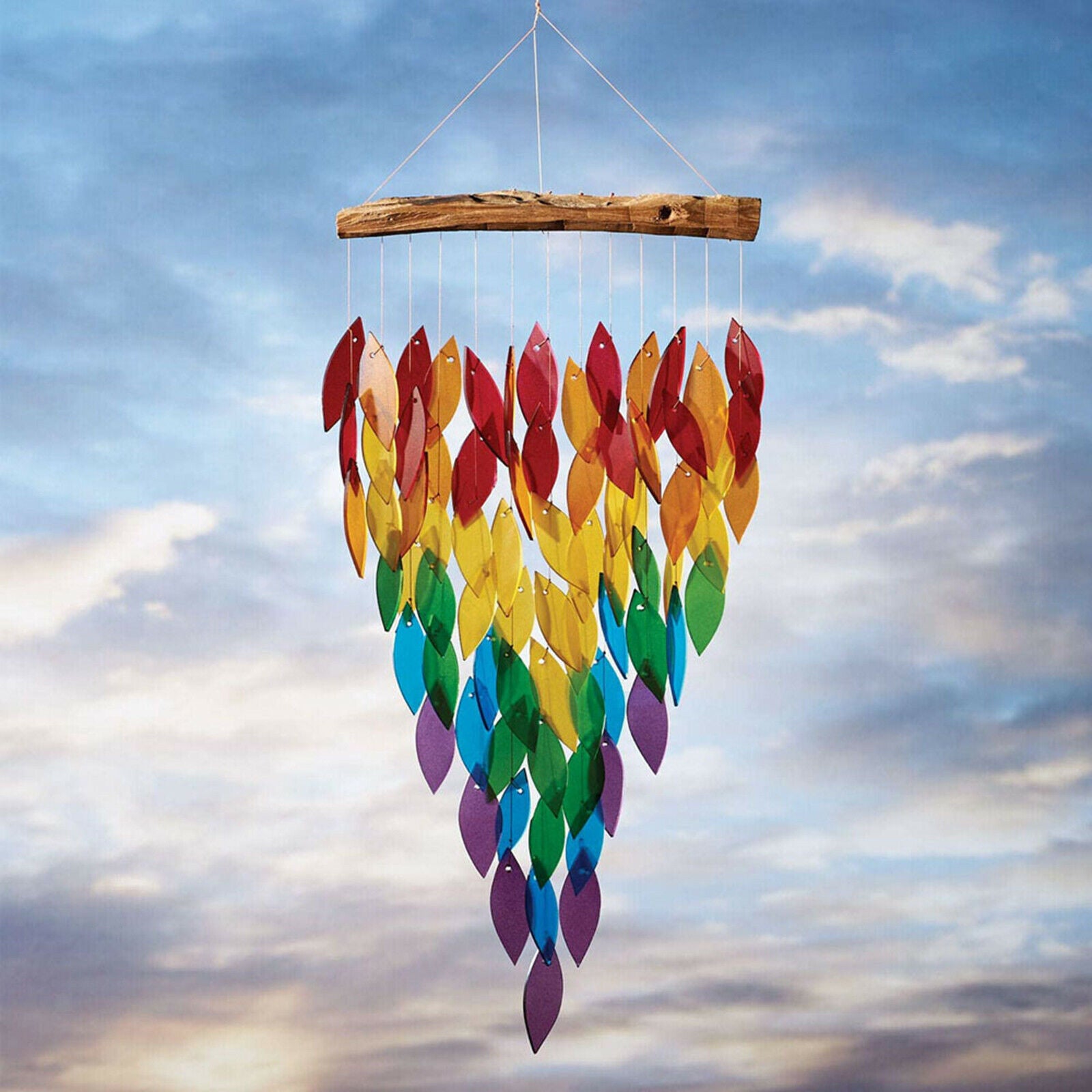 Rainbow Wind Chimes for Garden Porch Backyard Patio Outdoor Hanging Decors