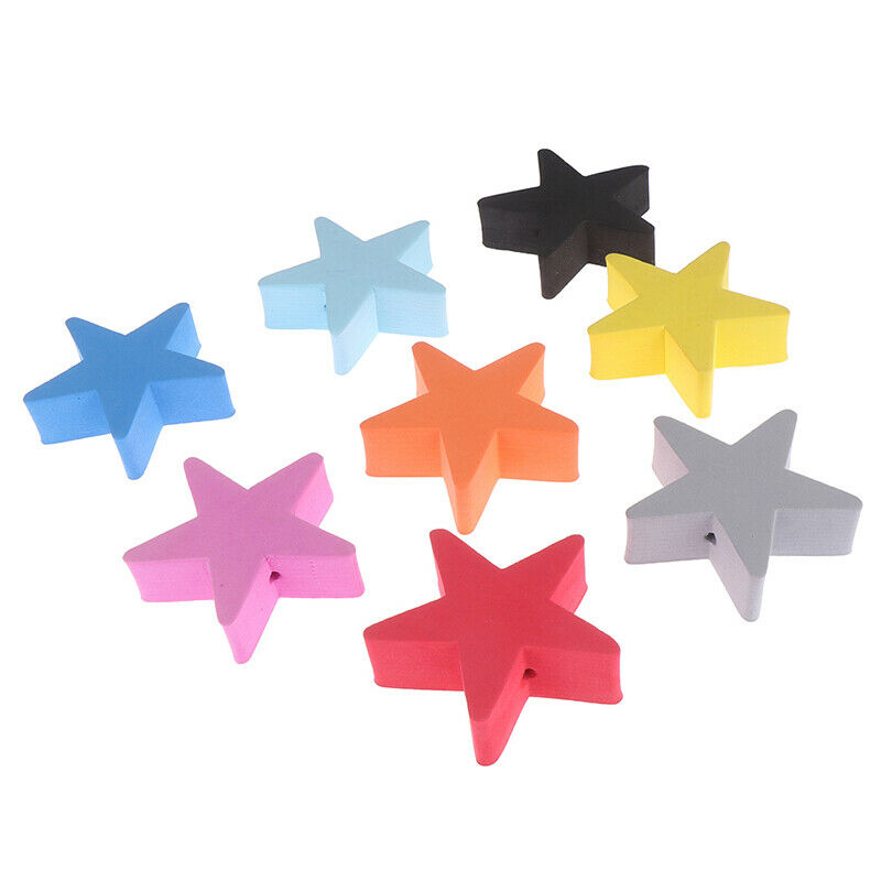 1Pc Colorful five-pointed star car antenna pen topper aerial EVA ball dec.l8