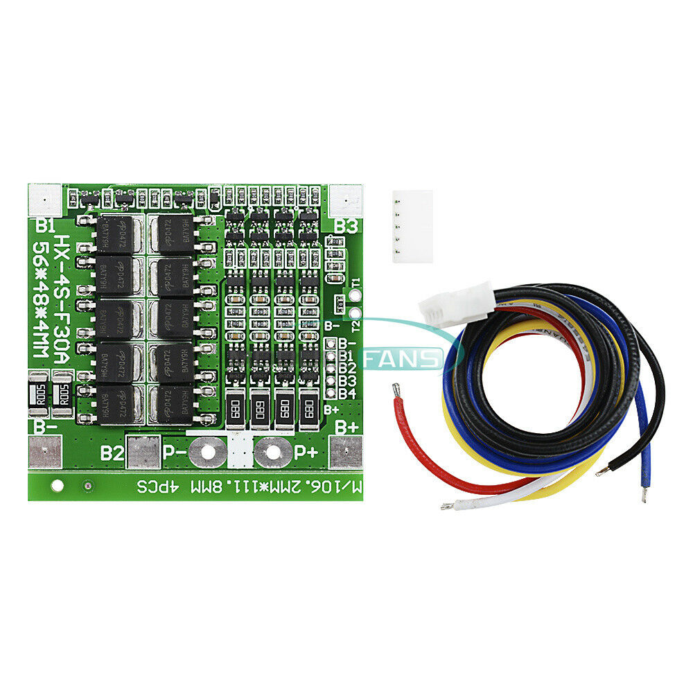 4S Cell Balance 30A 14.8V Li-ion Lithium Battery BMS PCB Protection Board