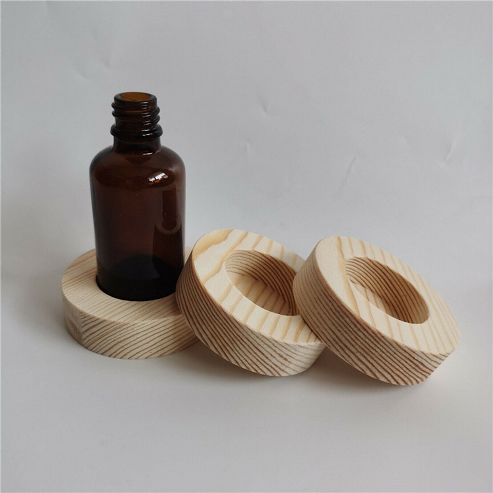 Round Essential Oil Display Storage Organizer Holder 50ml Presentation